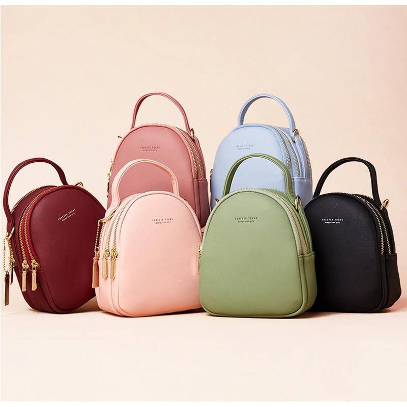 Mini Backpack Purse for Women Ladies Tote Multi-Function Lux