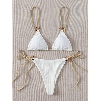 Bikini Set Cute Women Triangle Thong Biquini Swimsuit Swimwe