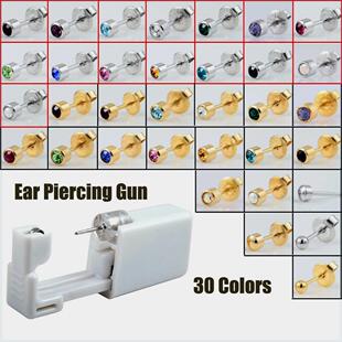 Disposable Sterile Ear Piercing Unit Helix Gun NO PAIN Tool