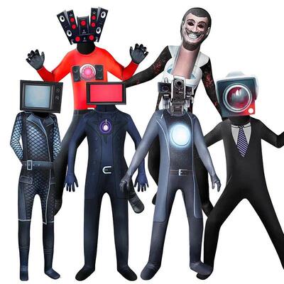 Skibidi Toilet Costume Kids Adult Skibidi Toilet Cosplay Cos