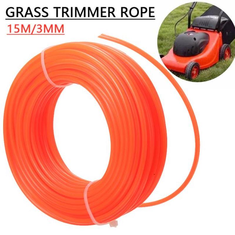 15M Roll Nylon Grass Trimmer Rope Flexible  Grass Cutter Tri