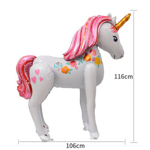 foil x106cm balloons unicorn large baby 116 standing