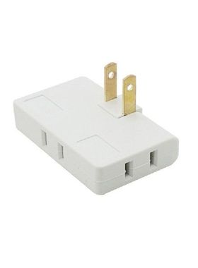 US 3in1 Extension Plug Electrical Adapter 180 Rotation