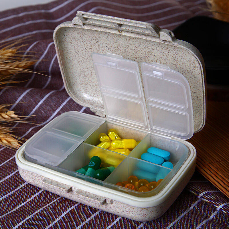 极速亿高【密封防潮】药盒便携一周旅行随身药品药丸收纳盒子分装