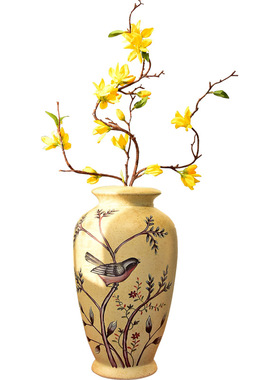 美式复古陶瓷花瓶装饰摆件欧式客厅电视柜玄关家居工艺品插花摆设