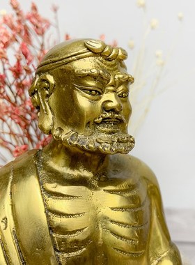 纯铜八仙铜像吕洞宾张果老铁拐李何仙姑蓝采和韩湘子像家用摆件