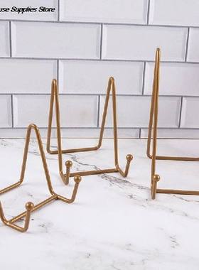 1pcs Plate Display Stand Picture Easel Metal Plate Stands