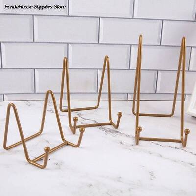 1pcs Plate Display Stand Picture Easel Metal Plate Stands