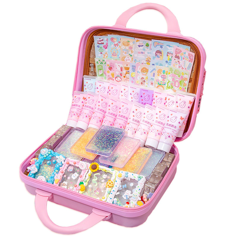 豪华奶油胶咕卡砖套装 DIY咕咔砖块女孩儿童古卡麻将流沙冰块大礼