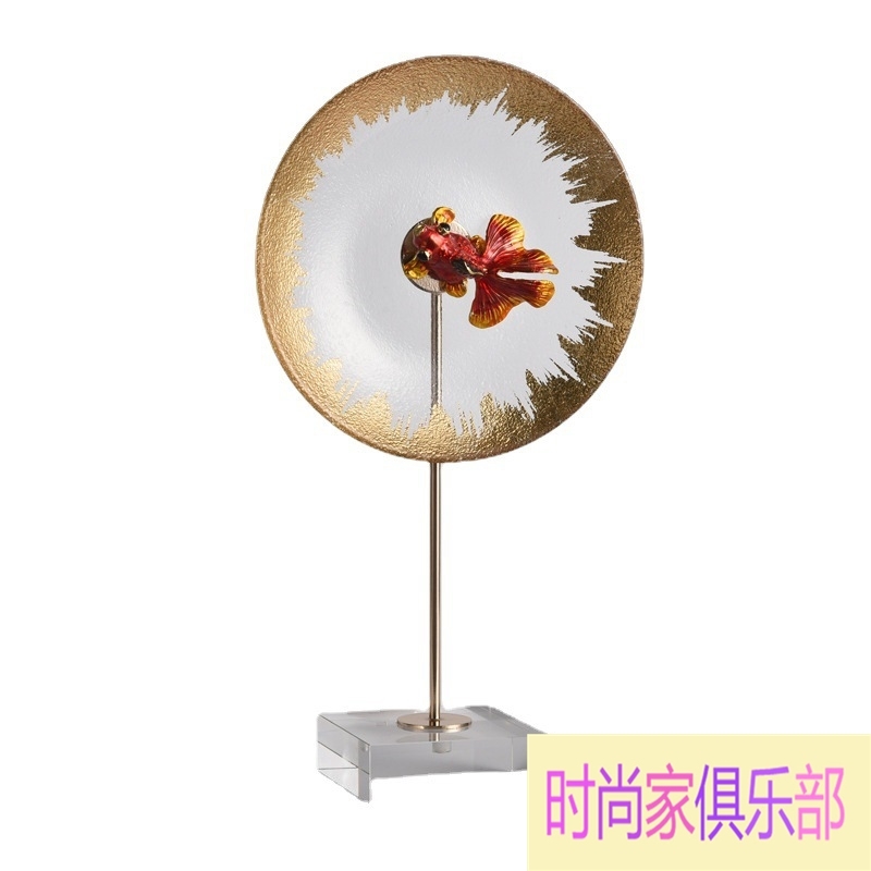 入户玄关屏风摆件轻奢高档客厅酒柜家居饰品办公室桌面创意摆设