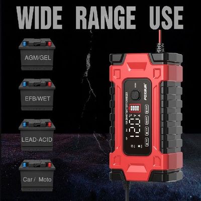 12V 10A Car Battery Charger Fast Charging Intelligent