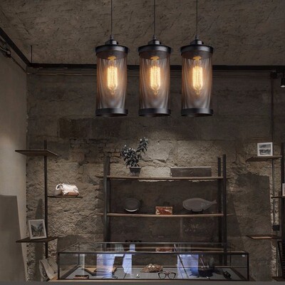 好货1Pc Vintage Industrial Pendant Lamp Cafe Loft Living Roo