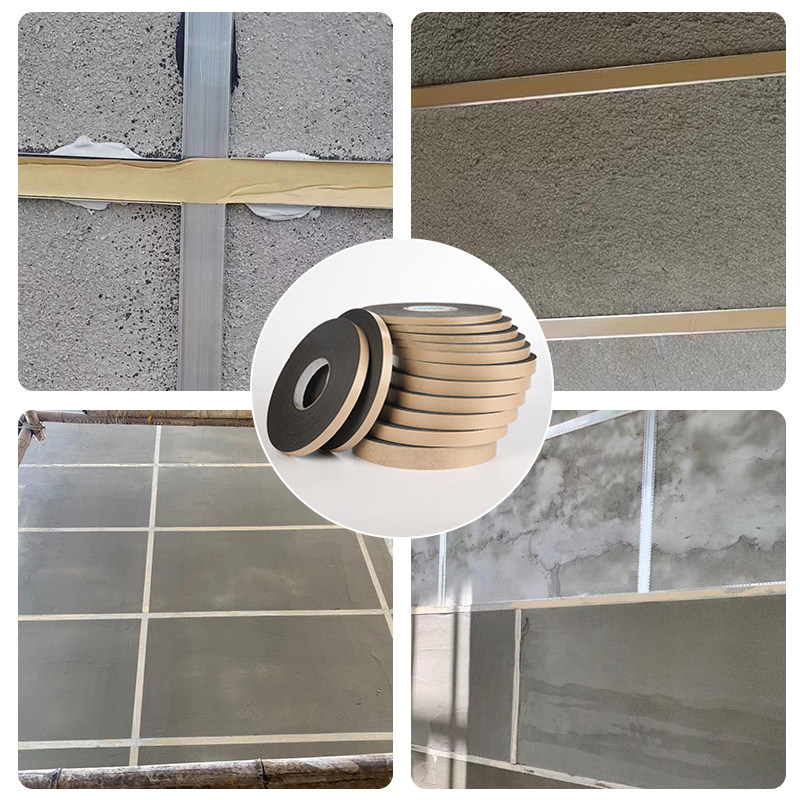 极速外墙格子施工 深凹槽线条泡沫单面胶带 仿石漆水包砂铝合金条