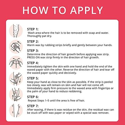 Wax Strips  Waxing Strips  Wax Hair Removal Strips for Women