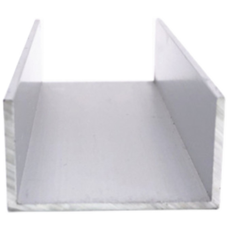 氧化铝合金u型槽45X25X2收口包边扣条玻璃卡槽铝合金型材边框槽铝