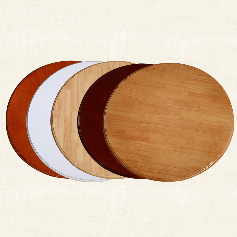 实木餐桌椅圆桌转盘家用旋转圆盘圆台面桌面玻璃橡木实木转台饭桌