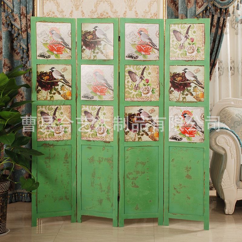 新品屏风中d式隔断屏风木制屏风玄关隔断办公室家俱木质移动屏风