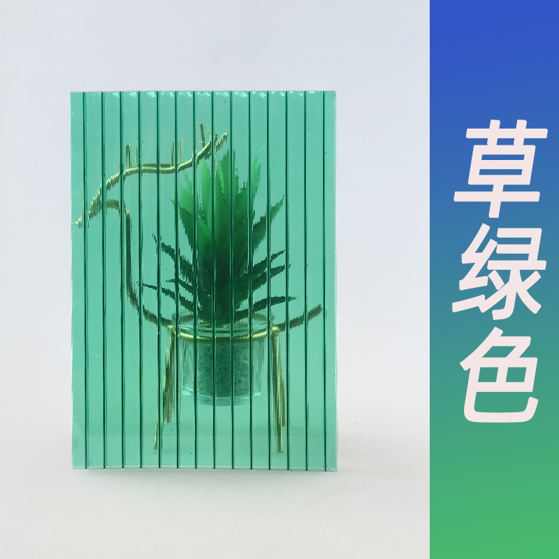 新品新品新品PC透明采光p瓦雨棚车棚聚碳酸酯双层蜂窝遮阳隔热隔