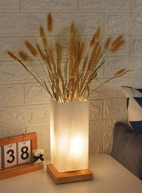 插花台灯装饰摆件中式床头书桌卧室温馨浪漫桌面氛围感家居饰品