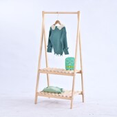 店女装 店展示架货架服装 店木质陈列架子 挂衣架童装 实木落地架童装