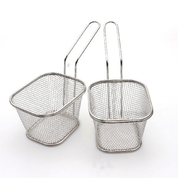 Stainless Steel Fries Frying Basket Sque Filter Slag