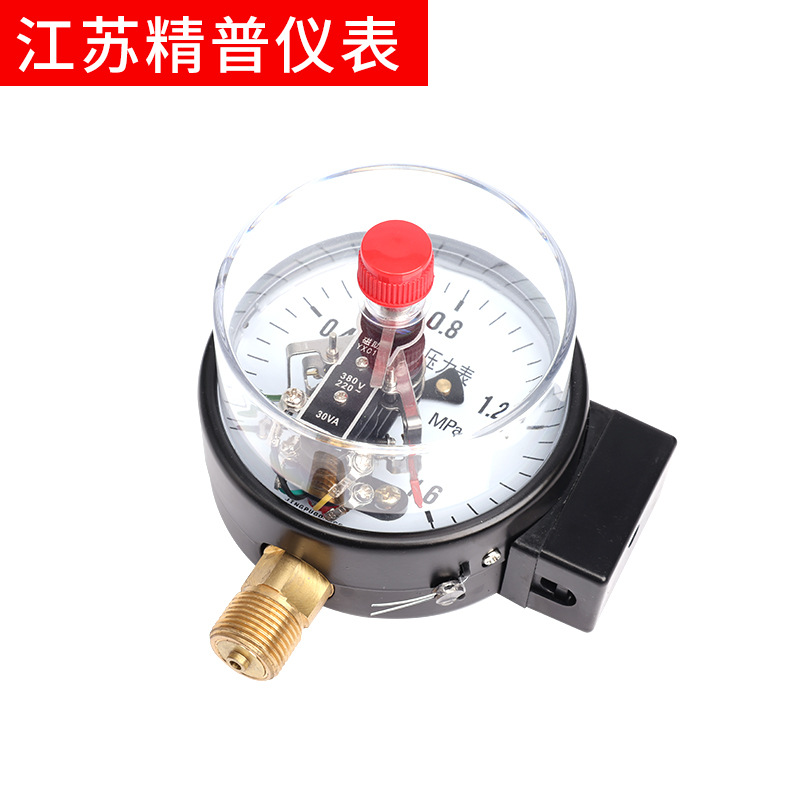 普通YXC100电极点压力表负压表真空表气压水压表耐震磁助式气压表