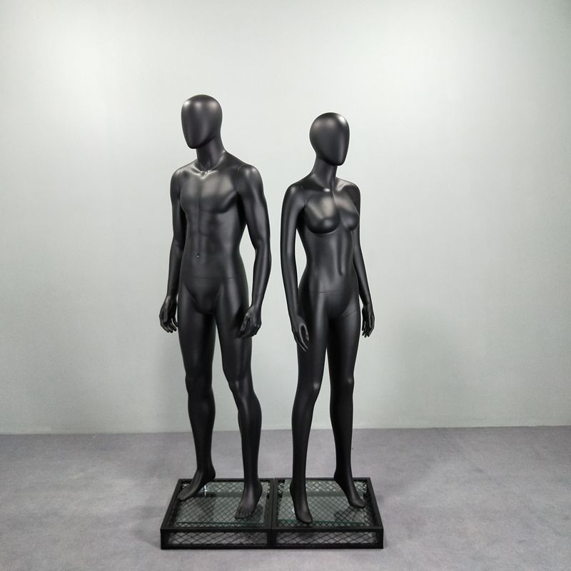 高档男女哑光橱窗情侣亲子儿童模特道具人台展示陈列假人模特架