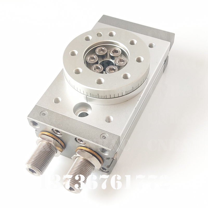 厂家直销平面摆动旋转气缸msqb90/180度可调HRQ-200A带缓冲气缸