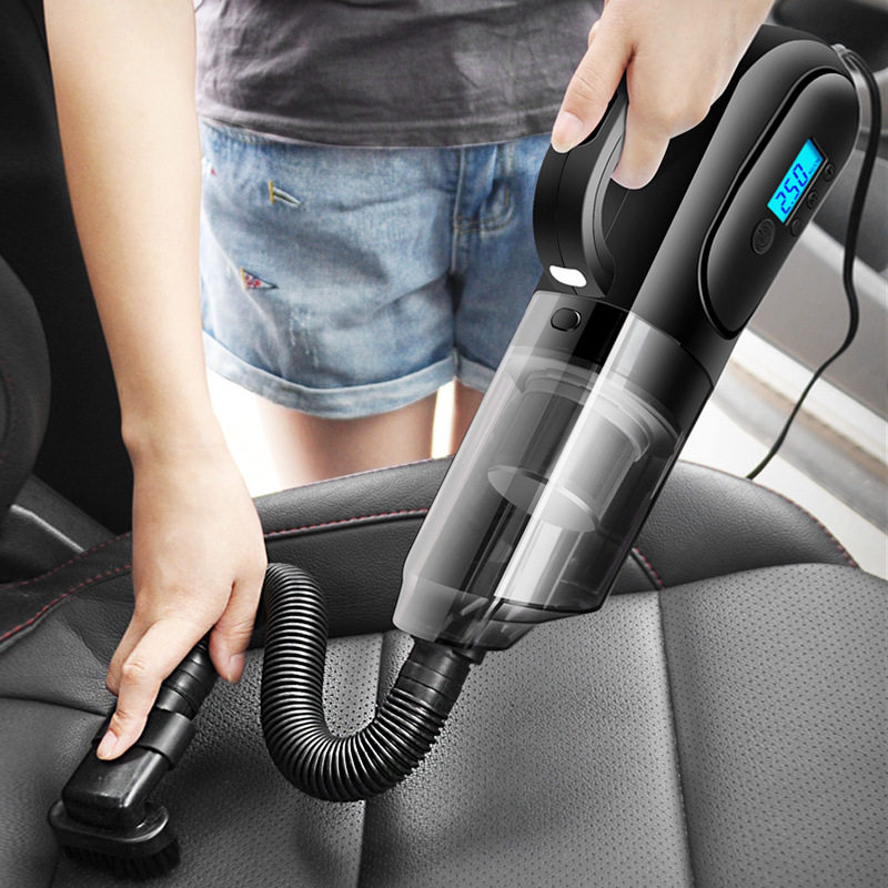 极速车载吸尘器大功率四合一多功能可充气胎压监测照明可携式车家