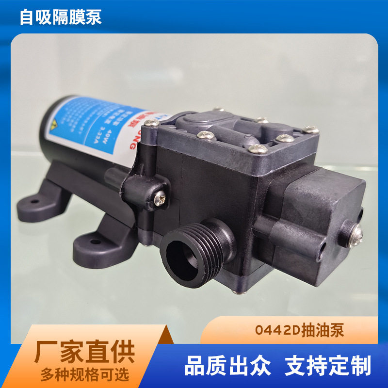 铣铁龙大流量 汽油泵 12V40W油泵单油泵 自吸抽油器电动隔膜泵