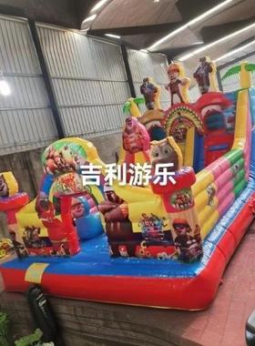 儿童充气城堡家用室内小型气堡宝宝游乐场滑梯蹦床跳床