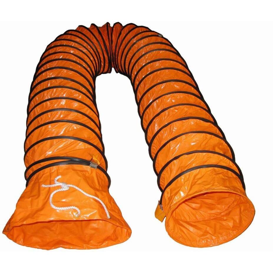 地下工程通风排气伸缩通风软管隧道矿用船用阻燃防静电PVC风管