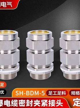 铠装填料函防爆格兰头SH-BDM-5防爆电缆密封夹紧接头金属葛兰