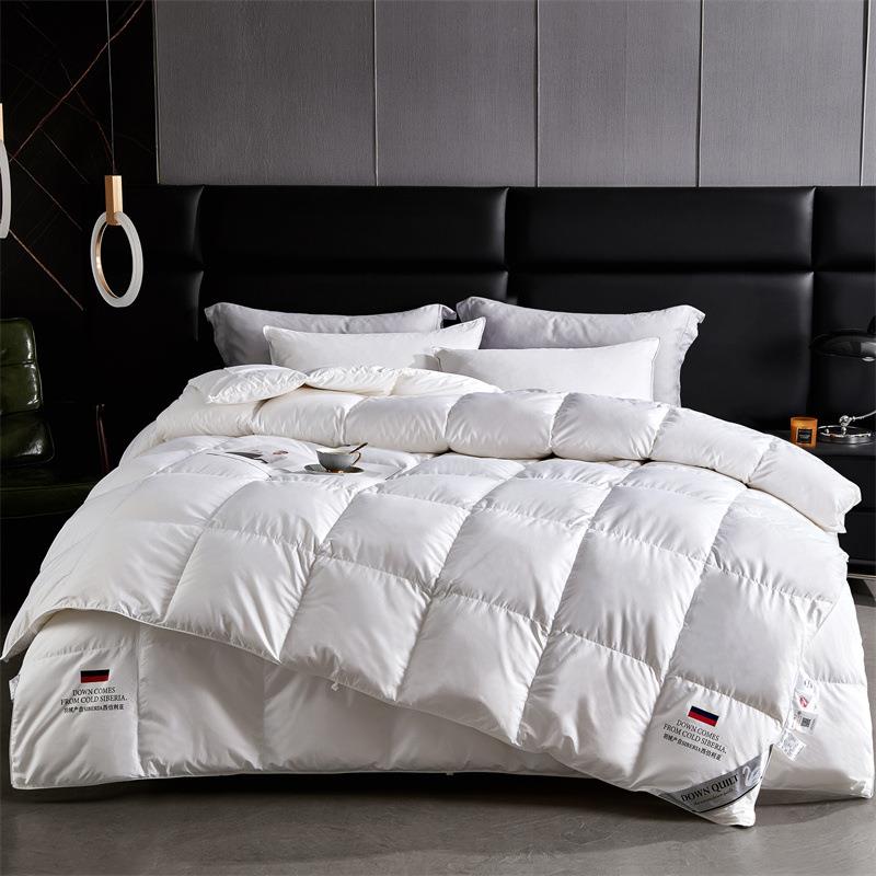 全棉高端鹅绒被95白鹅绒子母被羽绒被春秋被冬被子被芯夏凉被四季