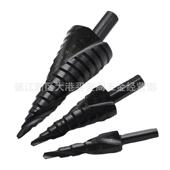 204 3PC高速钢氮化黑三角柄螺旋阶梯钻4 124 32开孔扩孔宝塔钻