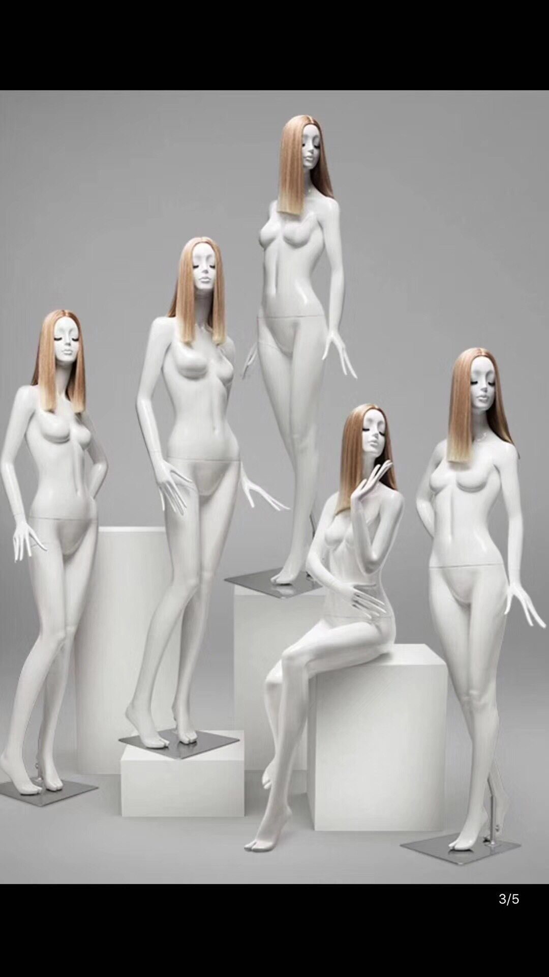 模特道具女全身人体玻璃钢服装店高档休闲橱窗展示模特mannequin