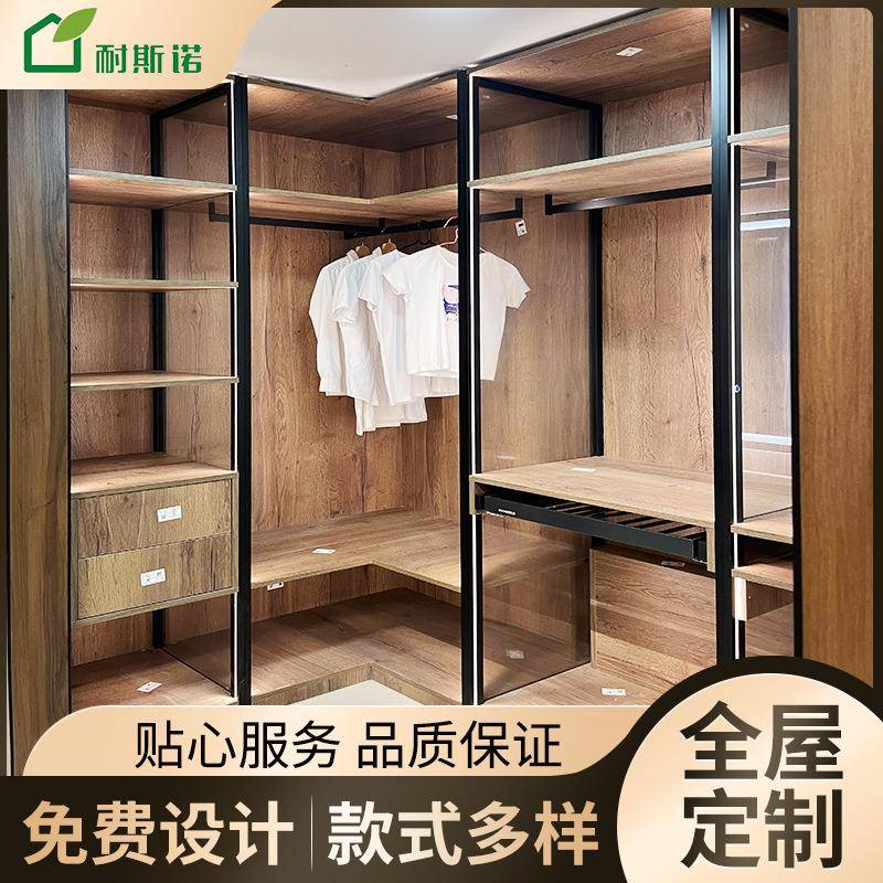 现代简约铝柜全玻璃衣柜铝合金玻璃门衣柜玻璃柜门铝合金衣帽间
