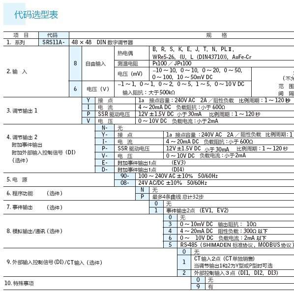 岛电 工业控温表 SRS13A