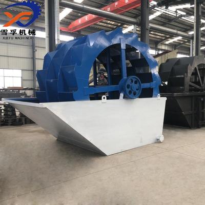 轮式洗砂机大型洗沙设备青州鸿兴洗沙机操作简便规格齐全