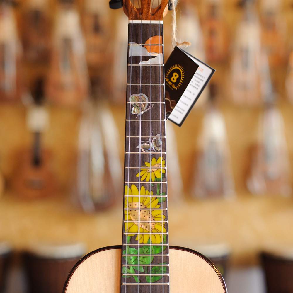 BrightSun 艳阳尤克里里 BS-80T云杉玫瑰木全单板26寸夏威夷Ukule