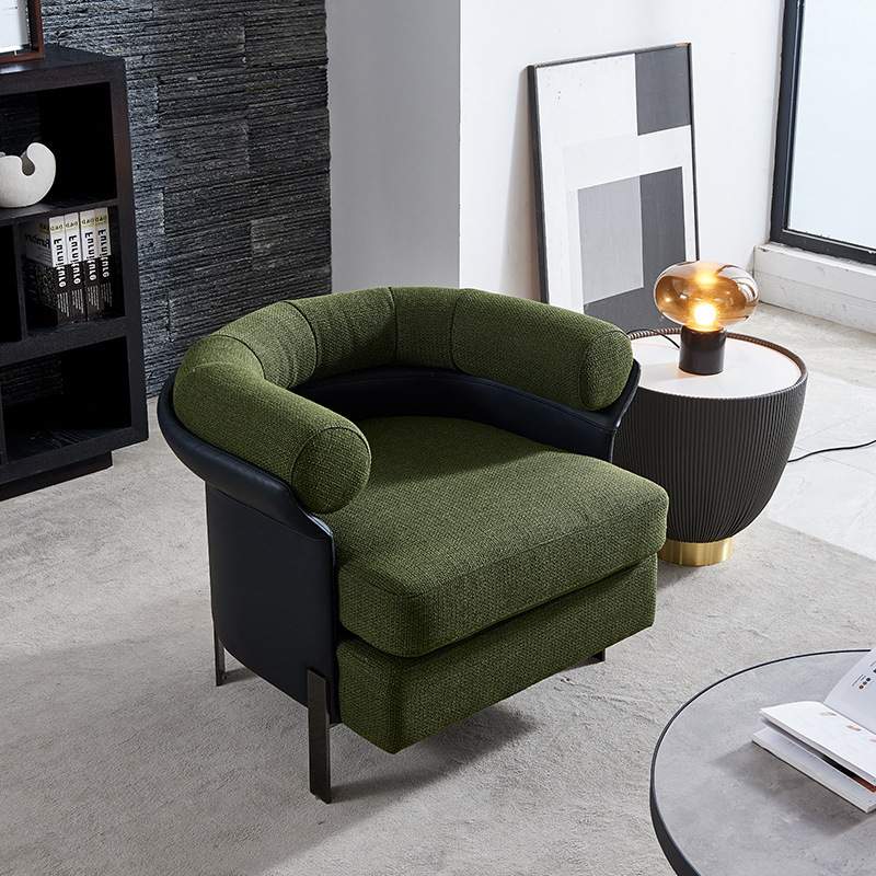 设计师意式轻奢极简Mattia休闲椅高端客厅样板房接待室单人沙发椅