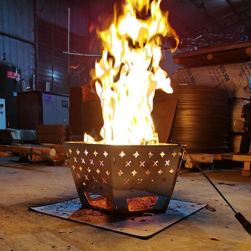 新款晚会柴火焚火台氛围折叠不锈钢篝火炉露营聚会取暖烤火盆,家装灯饰光源,其它灯具灯饰,淘宝优惠券,粉丝福利购,淘宝优惠卷