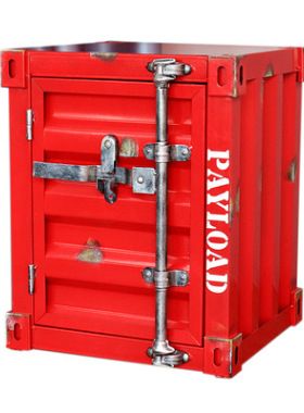 工业风金属床头柜集装箱储物箱橱窗摆件陈列品咖啡屋服装店收纳箱