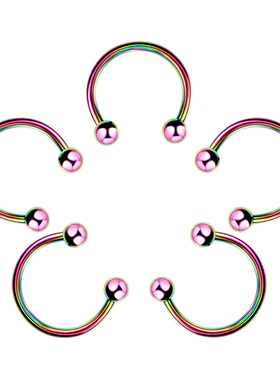 Stainless Steel Cone Spike Horseshoe Circular Septum Nose Ri