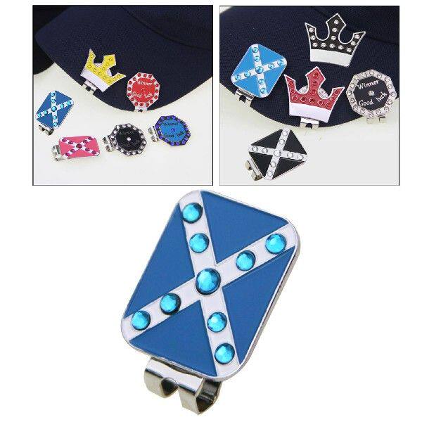 Zinc Alloy Funny Golf Ball Markers Hat Clip Putting Sign