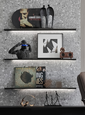 简约现代黑色白人物树脂摆件抽象马赛克样板间家居客厅书柜装饰品