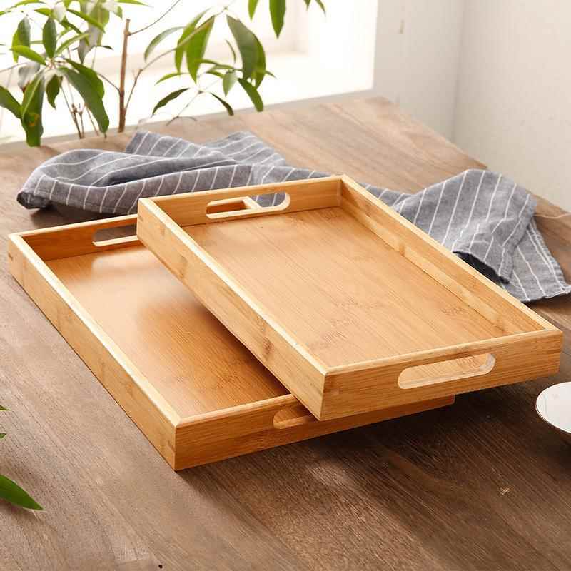 Hotel wooden tray wooden tray solid wood tray rectangular