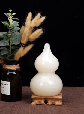 阿富汗天然玉石葫芦摆件送礼平安寓意美好礼品家居摆件送朋友创意