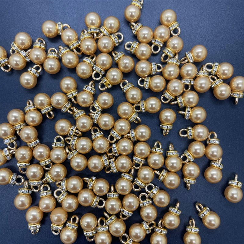 推荐NEW DIY 20pcs 8MM Mini Color Acrylic Pearl Pendant Beads