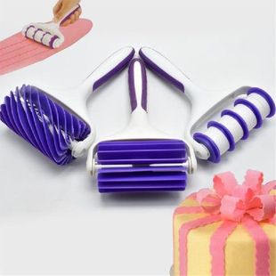 Cake Fondant Strip Ribbon Cutter Lattice Embosser Dough